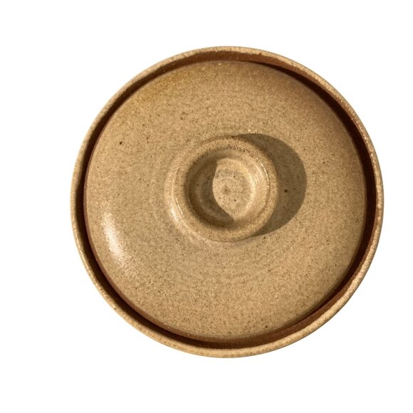 Studio Pottery Terra Cotta Garlic Storage Keeper Jar Container With Lid - Picture 4 of 9